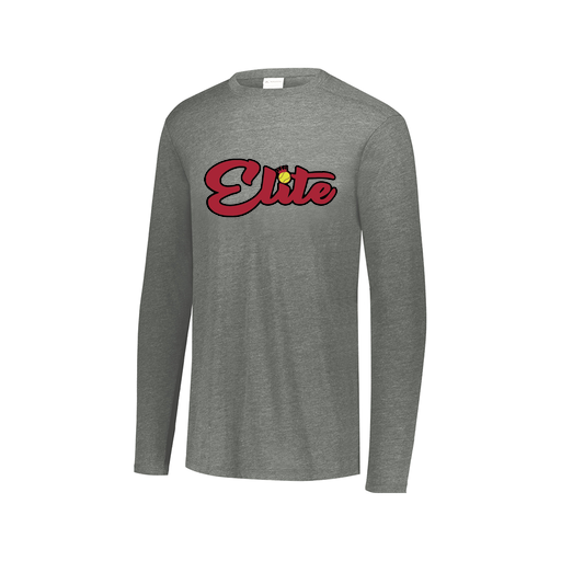 [FTLCUBGY-AXS-LOGO1] Decker Men's Tri-Blend T-Shirt - Long Sleeve (Adult XS, Gray, Logo 1)