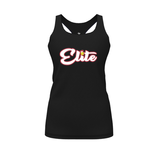 [CUS-DFW-RCBK-PER-BLK-FYS-LOGO2] Racerback Tank Top (Female Youth S, Black, Logo 2)