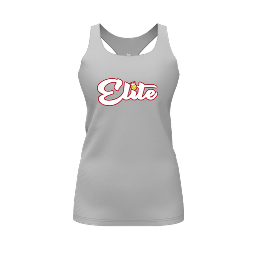 [CUS-DFW-RCBK-PER-GRY-FYS-LOGO2] Racerback Tank Top (Female Youth S, Gray, Logo 2)