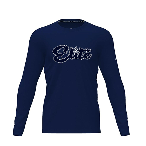 [CUS-DRIF-TEES-PER-CNK-LSL-NVY-YXS-LOGO1] Dri Fit Performance T-Shirt (Youth XS, Navy, Logo 1, Long Sleeve)