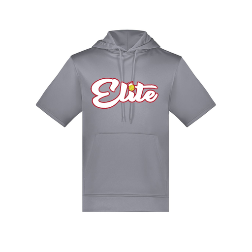 [6871.059.S-LOGO2] Men's Dri Fit Short Sleeve Hoodie (Adult S, Gray, Logo 2)