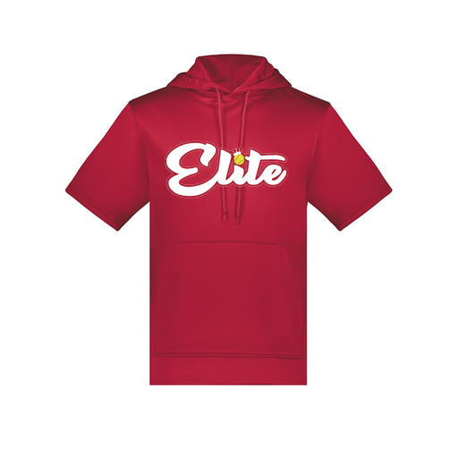 [6871.083.S-LOGO2] Men's Dri Fit Short Sleeve Hoodie (Adult S, Red, Logo 2)