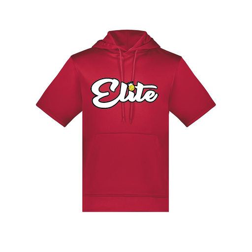 [6871.083.S-LOGO3] Men's Dri Fit Short Sleeve Hoodie (Adult S, Red, Logo 3)