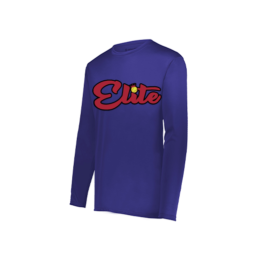 [222822.747.XS-LOGO1] Men's LS Smooth Sport Shirt (Adult XS, Purple, Logo 1)