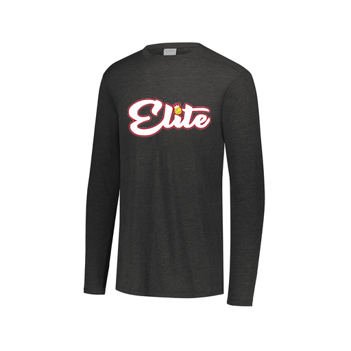 [FTLCUBBK-AXS-LOGO2] Decker Men's Tri-Blend T-Shirt - Long Sleeve (Adult XS, Black, Logo 2)