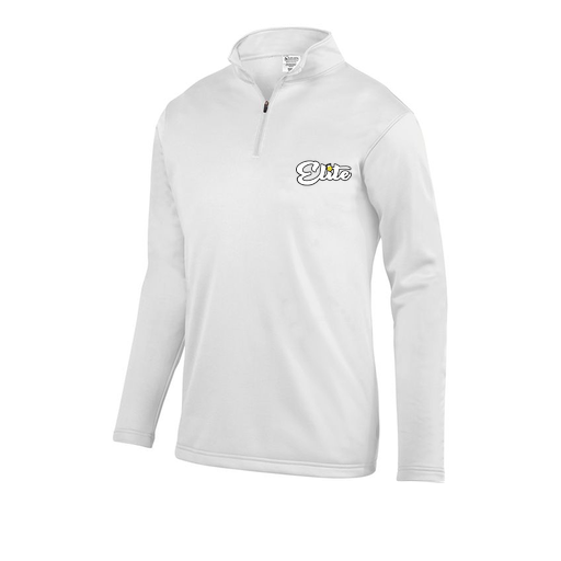 [FOLQFFWH-AS-LOGO3] Decker Men's FlexFleece 1/4 Zip (Adult S, White, Logo 3)