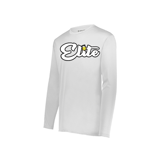 [222823.005.S-LOGO3] Youth LS Smooth Sport Shirt (Youth S, White, Logo 3)