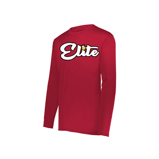 [222823.083.S-LOGO3] Youth LS Smooth Sport Shirt (Youth S, Red, Logo 3)