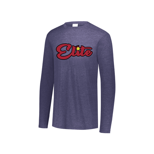 [3076.72N.S-LOGO1] Youth LS Ultra-blend T-Shirt (Youth S, Navy, Logo 1)
