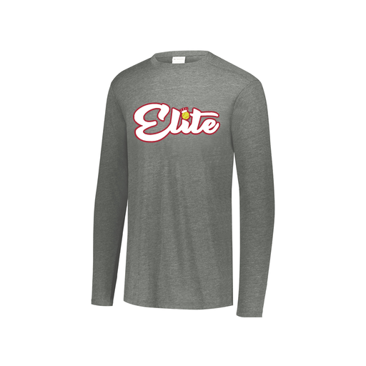 [3076.013.S-LOGO2] Youth LS Ultra-blend T-Shirt (Youth S, Gray, Logo 2)