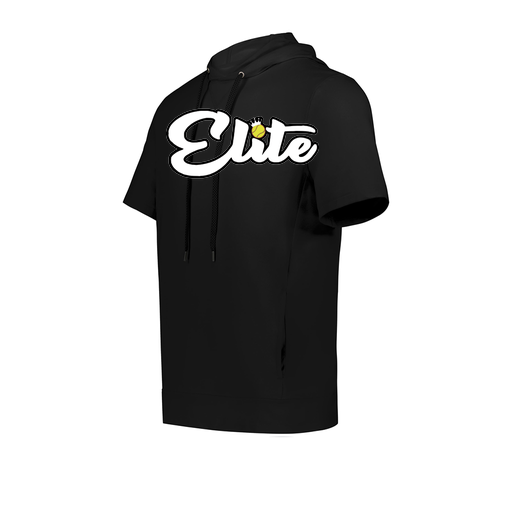 [222605.080.S-LOGO3] YOUTH VENTURA SOFT KNIT SHORT SLEEVE HOODIE (Youth S, Black, Logo 3)