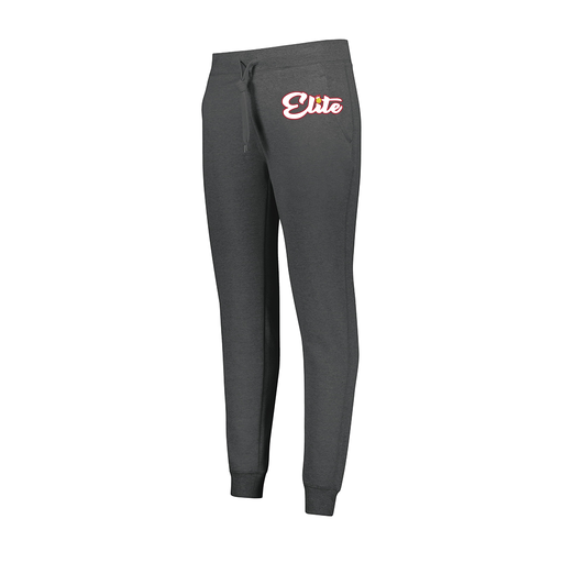 [229748.E83.XS-LOGO2] Ladies 60/40 Fleece Jogger (Female Adult XS, Gray, Logo 2)