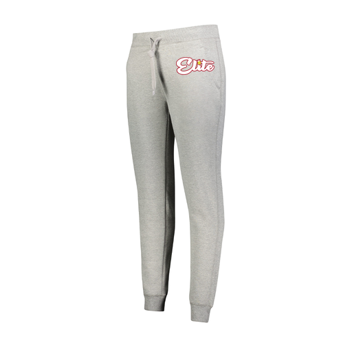 [229748.017.XS-LOGO2] Ladies 60/40 Fleece Jogger (Female Adult XS, Silver, Logo 2)